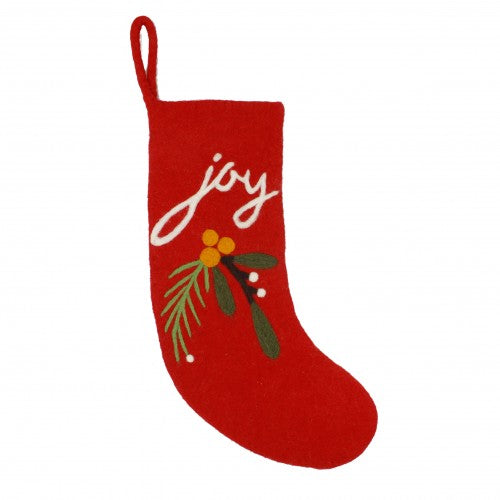 Felt Christmas Stockings - JOY Christmas Stocking
