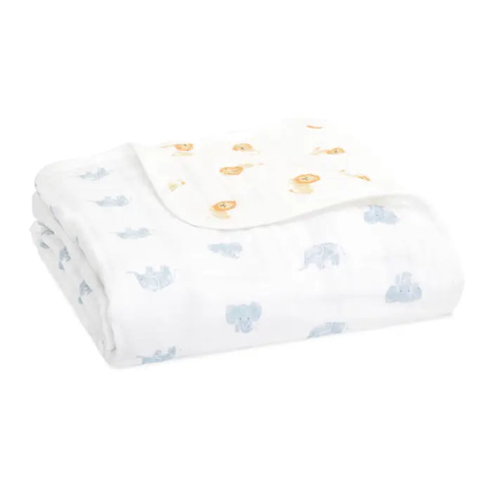 Aden Anais Cotton Muslin Dream Blanket Animal Kingdom Mabel Fox