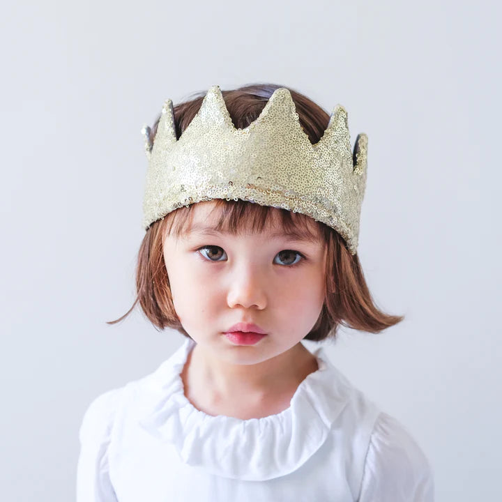 Mimi & Lula - Sequin Crown - Gold – Mabel & Fox