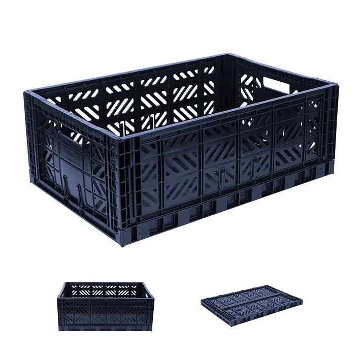 Aykasa Folding Storage Crate Maxi Navy Mabel Fox