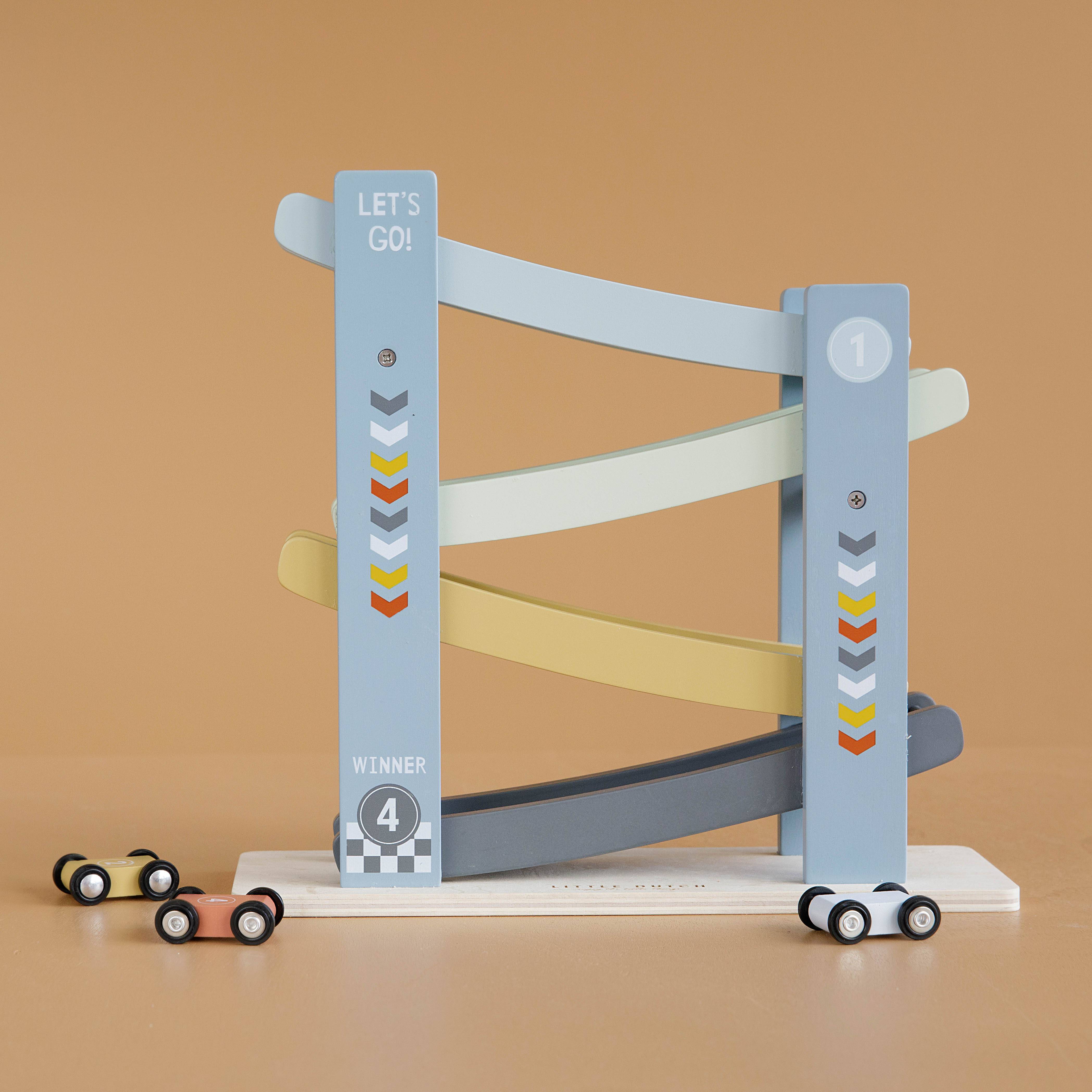 Little Dutch Wooden rally track Blue – Amali