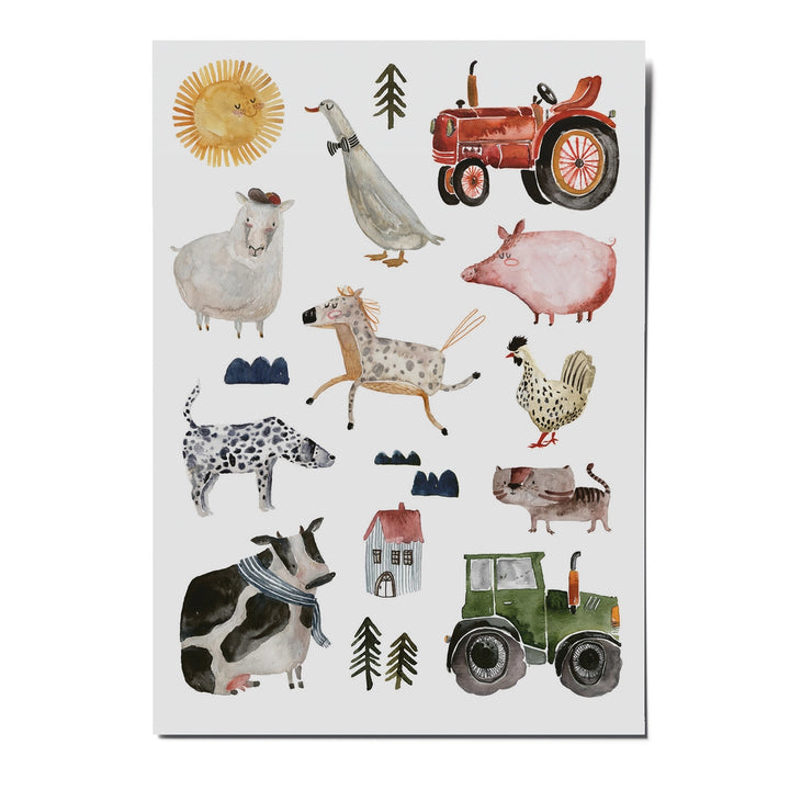 Nuukk - Temporary Organic Tattoo Sheets - Farm