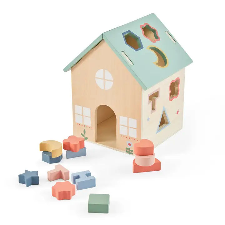 Just Bee Kids - Wooden Shape Sorter - House