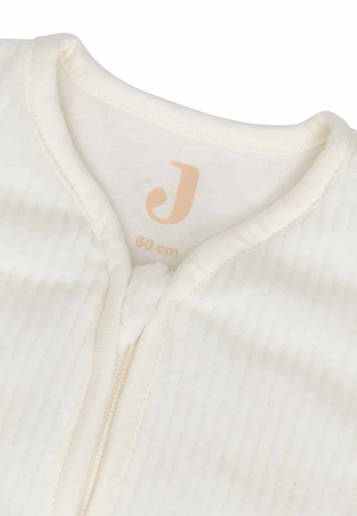 Jollein - Baby Sleeping Bag With Removable Sleeves - 60cm - Rib Ivory