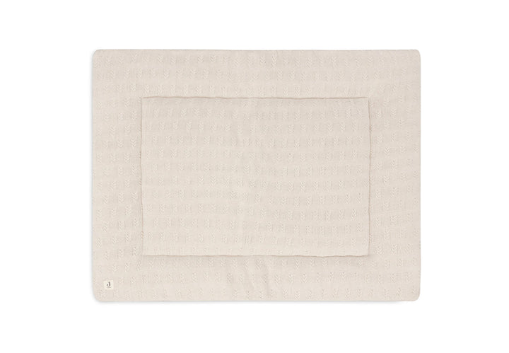 Jollein - Playpen Mat -Cosy Knit - Ivory - 75 x 95 cm - Mabel & Fox