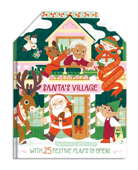 Christmas Advent Concertina Book - Santa's Village