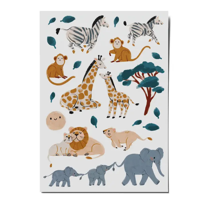 Nuukk - Temporary Organic Tattoo Sheets - Safari - Mabel & Fox