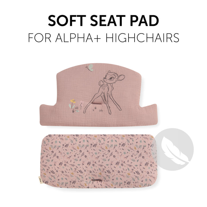 Hauck - Alpha Highchair Pad Select - Disney Bambi Rose