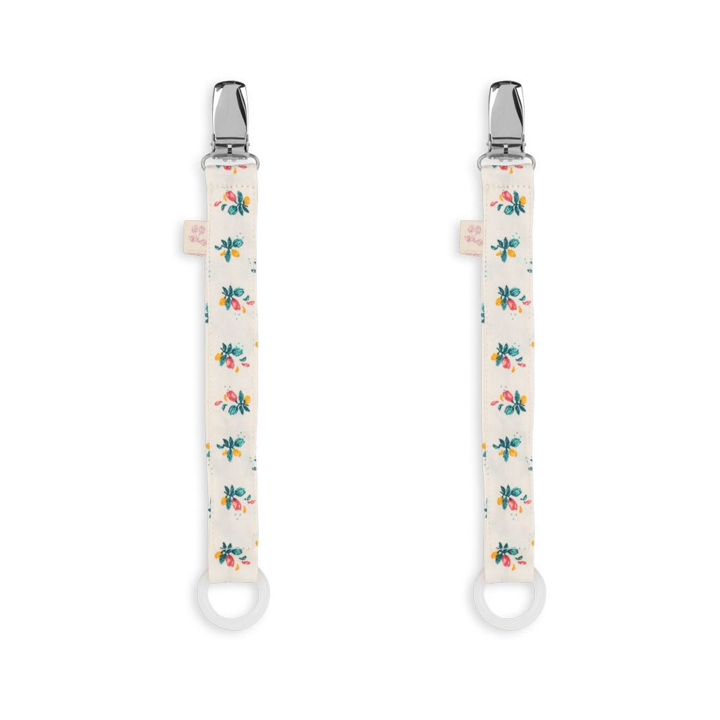 Konges Slojd - Pacifier Clip -Fleur Colore (2 Pack)