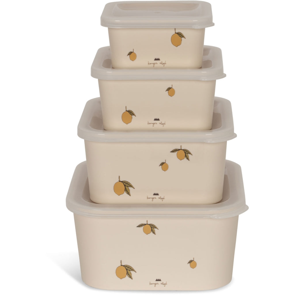 Konges Slojd - Food Container Set - Lemon – Mabel & Fox