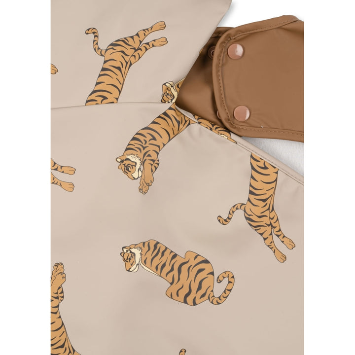 Konges Slojd - Dinner Bib with Sleeves - Tiger/Toasted Coconut ( 2 Pack)