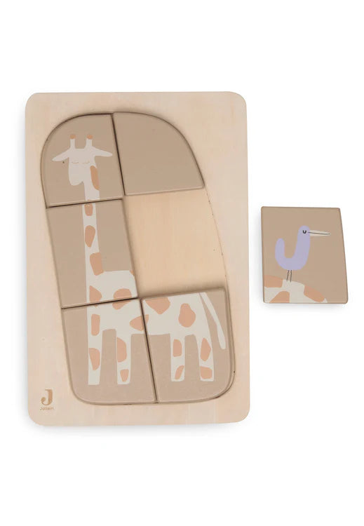 Jollein - Wooden Puzzle - Giraffe