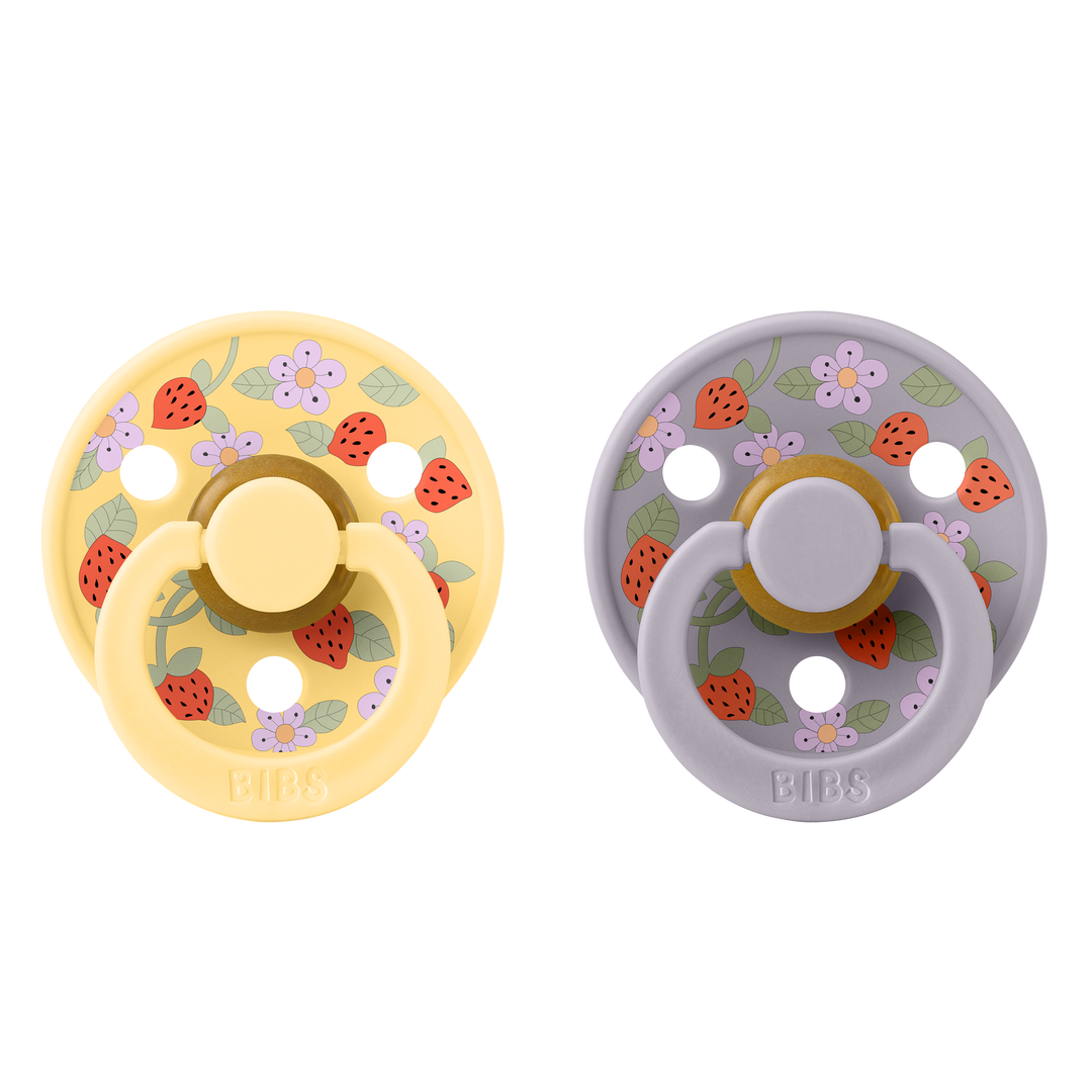 Bibs x Liberty - Colour Pacifier - Strawberries and Cream - Pale Butter Mix