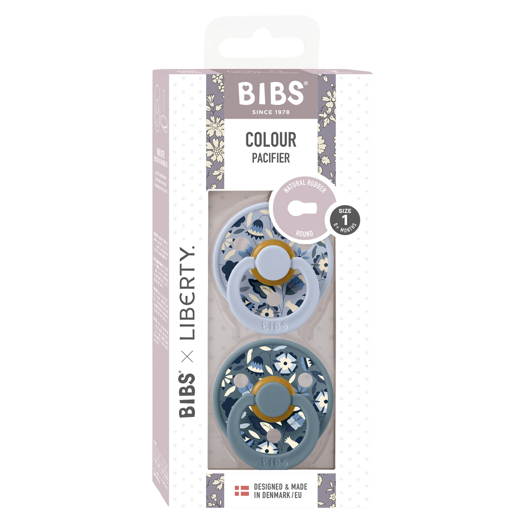 Bibs x Liberty - Colour Pacifier - Bobo - Dusty Blue Mix