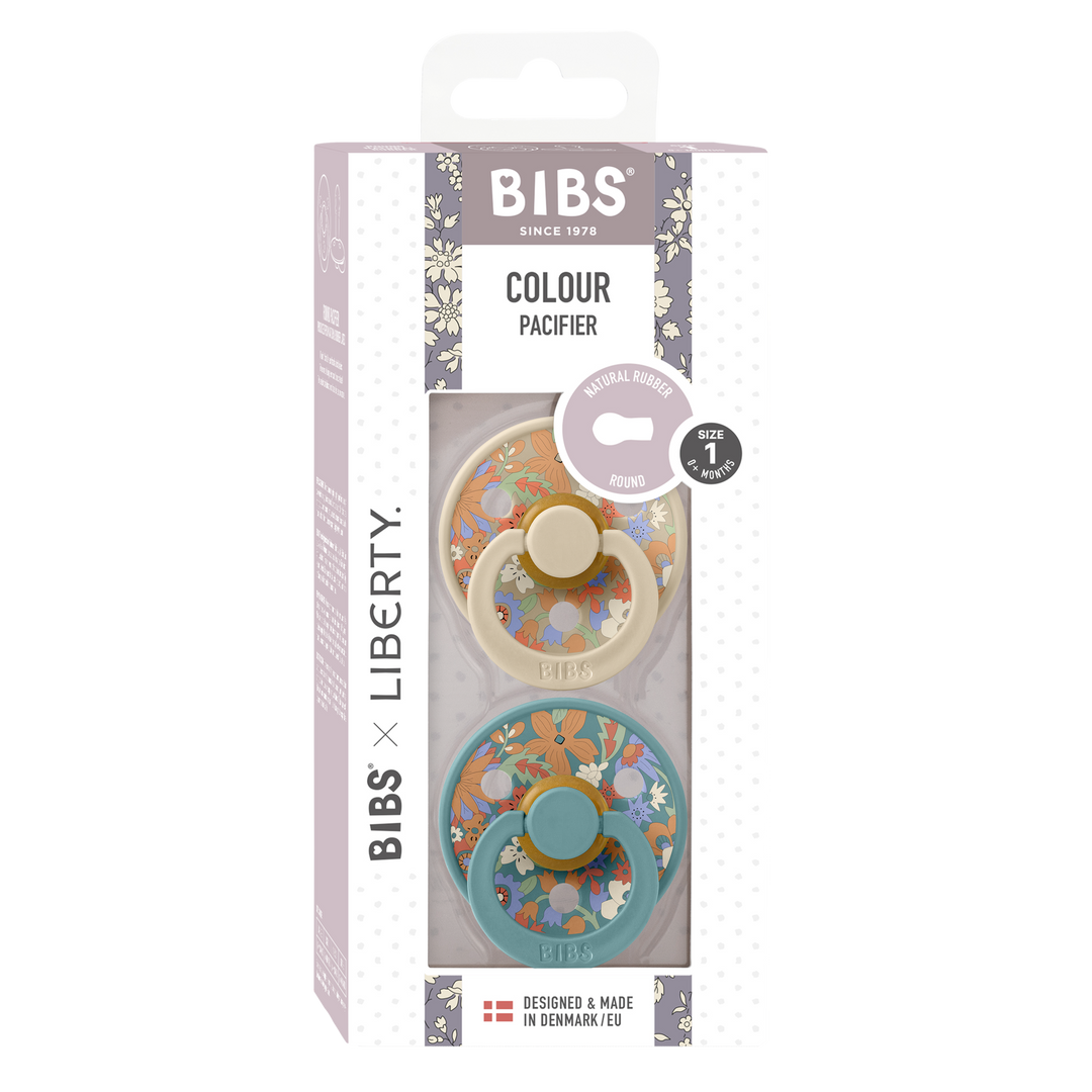 Bibs x Liberty - Colour Pacifier - June Blossom - Vanilla Hush Mix