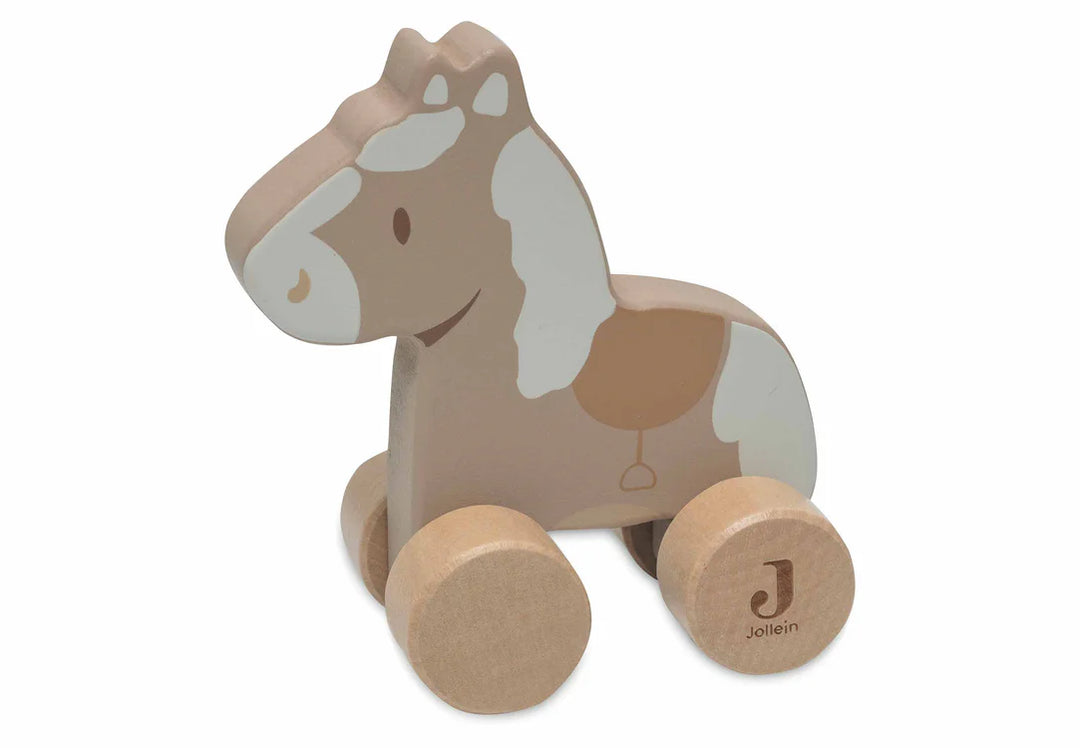 Jollein - Wooden Horse on Wheels - Nostalgic Ride