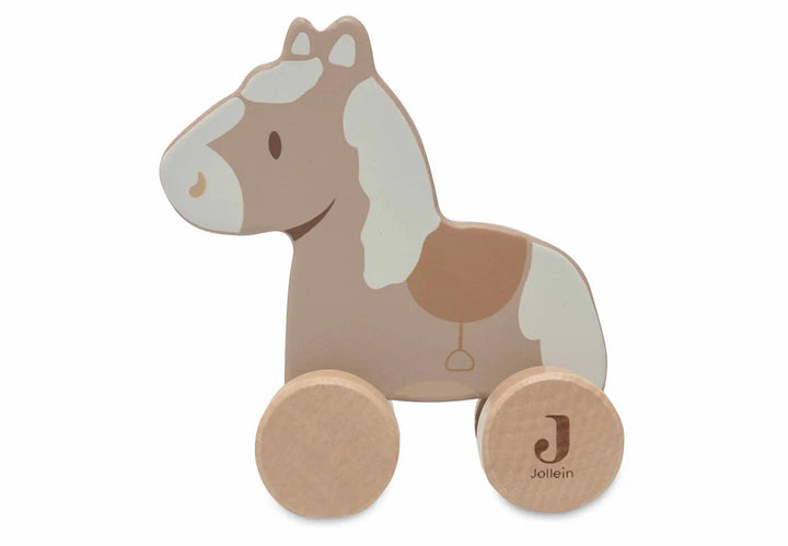 Jollein - Wooden Horse on Wheels - Nostalgic Ride