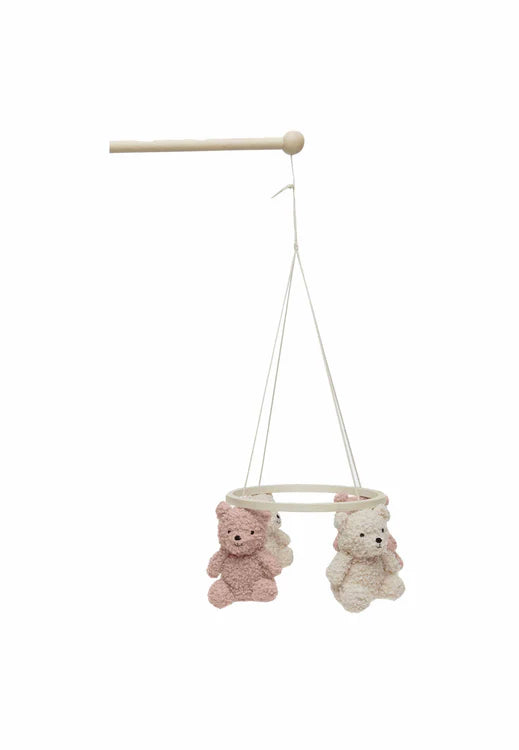 Jollein - Baby Cot Mobile - Teddy Bear Wild Rose / Natural