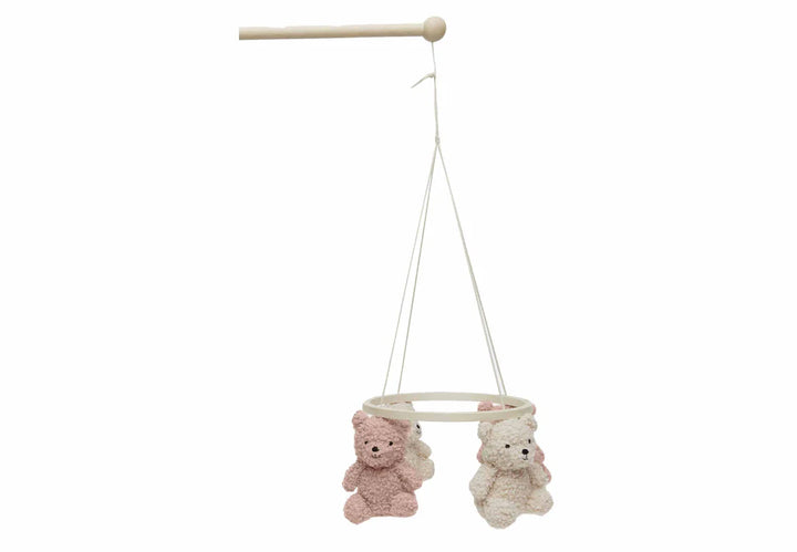 Jollein - Baby Cot Mobile - Teddy Bear Wild Rose / Natural