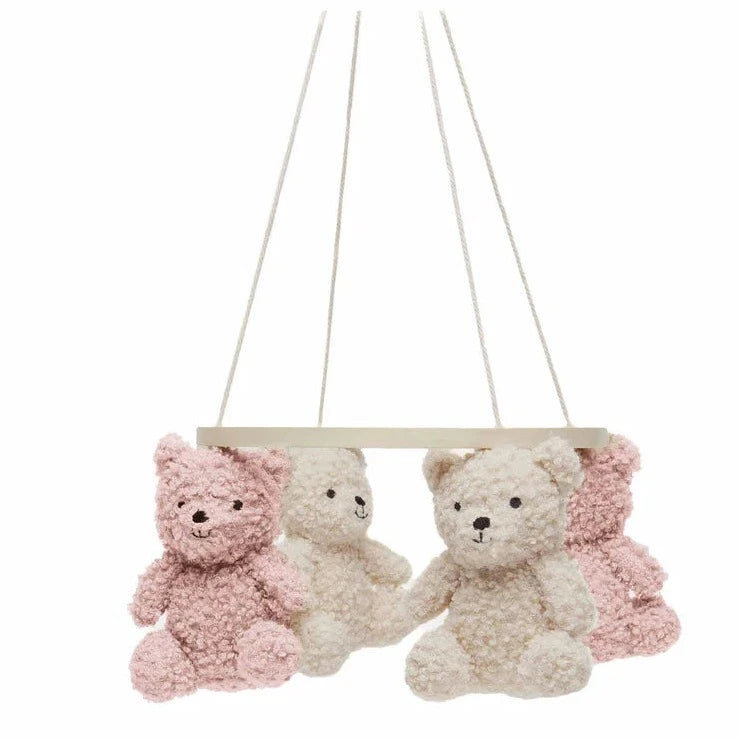 Jollein - Baby Cot Mobile - Teddy Bear Wild Rose / Natural