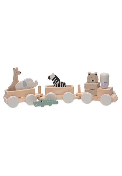 Jollein - Wooden Toy Train - Jungle Jambo