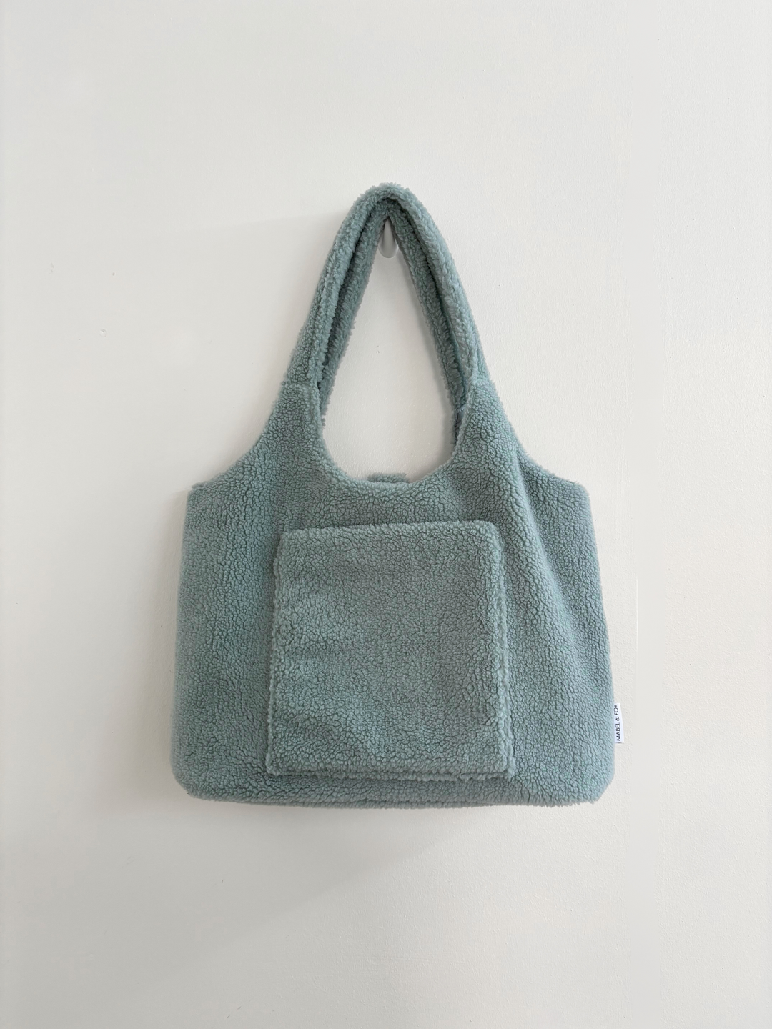 Mabel & Fox - Teddy Tote Bag - Ice Blue