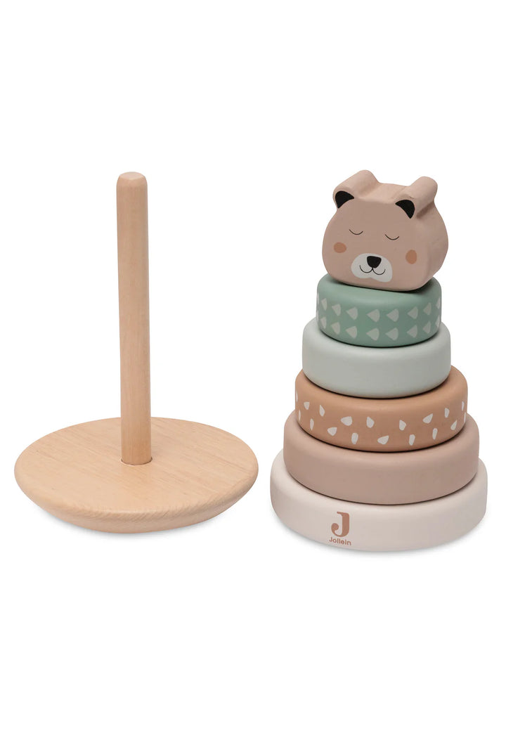 Jollein - Wooden Rocking Ring Stacker - Jungle Jambo