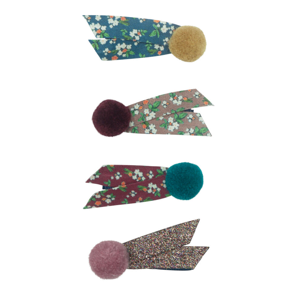 Mimi & Lula - Clic Clac Hair Clips - Pom Pom Clips