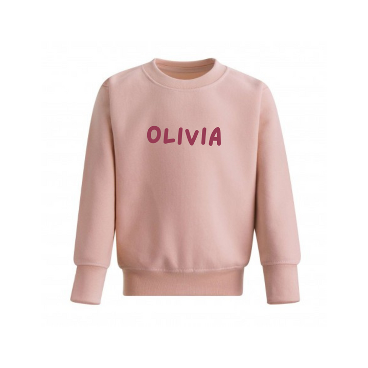 Mabel & Fox - Personalised Kids Sweatshirt - Peach