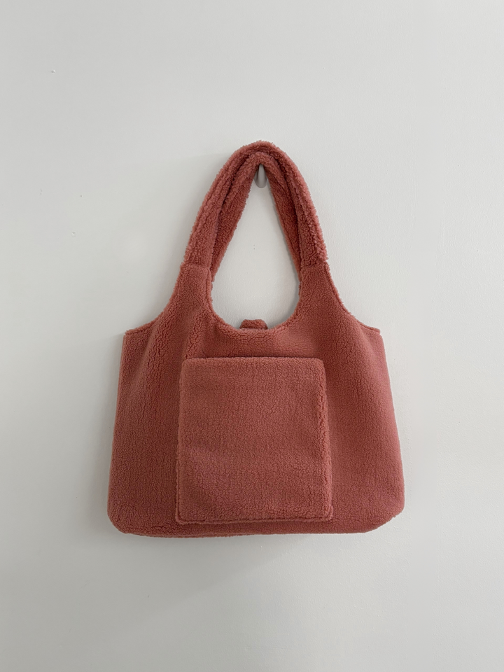 Mabel & Fox - Teddy Tote Bag - Rose Pink