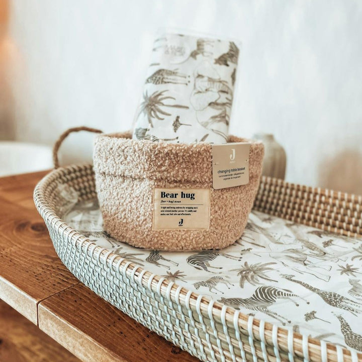 Jollein - Changing Table Basket - Boucle - Natural - Mabel & Fox