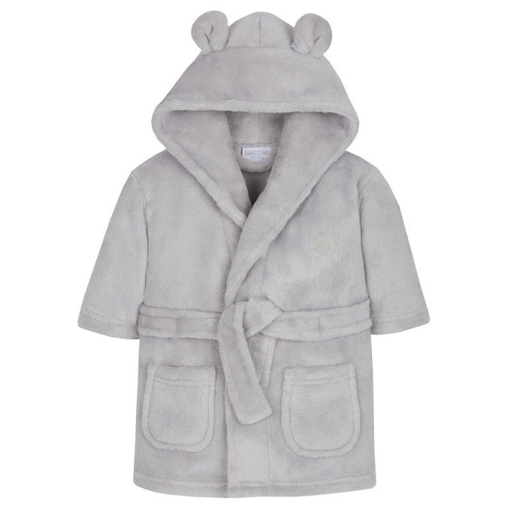 MABEL & FOX - BABY HOODED DRESSING GOWN - GREY