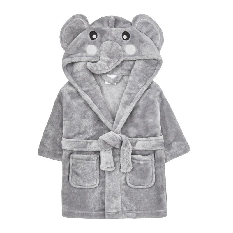 MABEL & FOX - BABY DRESSING GOWN - ELEPHANT