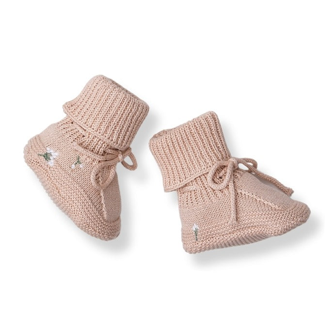 Saga Copenhagen- Baby Booties - Mellow Rose