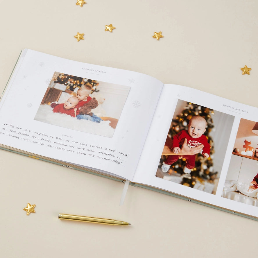 Blush & Gold - Baby Memory Book - Dinosaur - Mabel & Fox