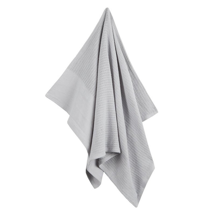 Mabel & Fox - Cellular Baby Blanket - Grey - Mabel & Fox