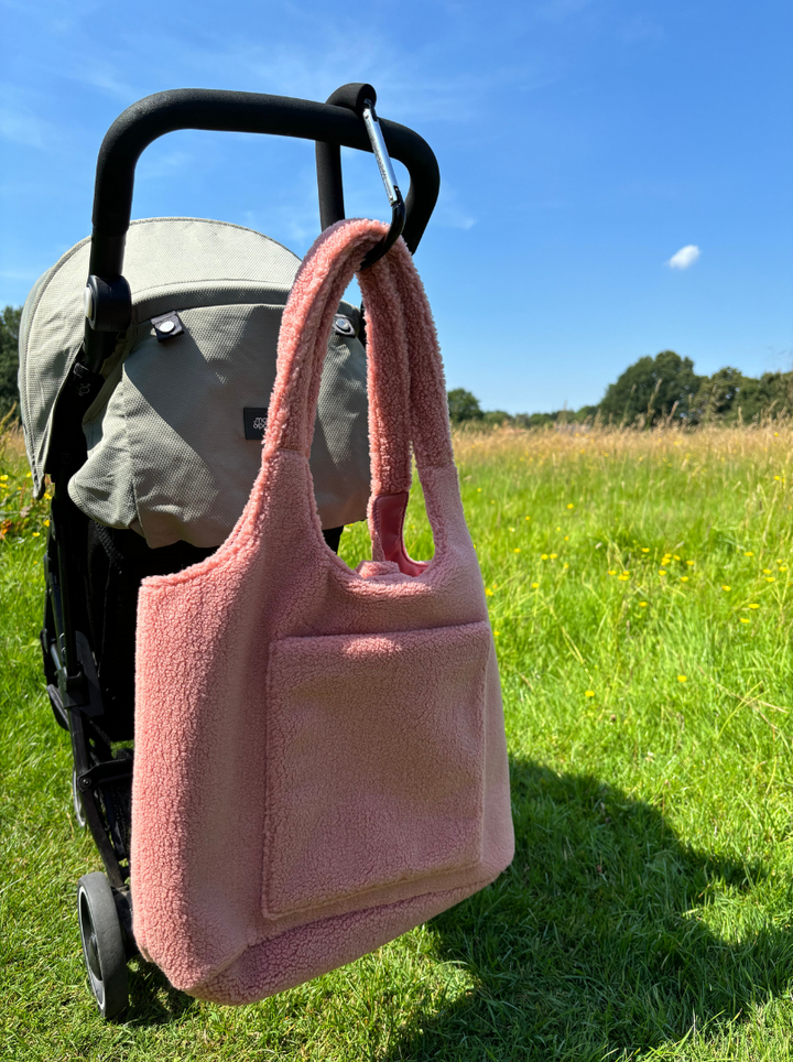 Mabel & Fox - Teddy Tote Bag - Rose Pink