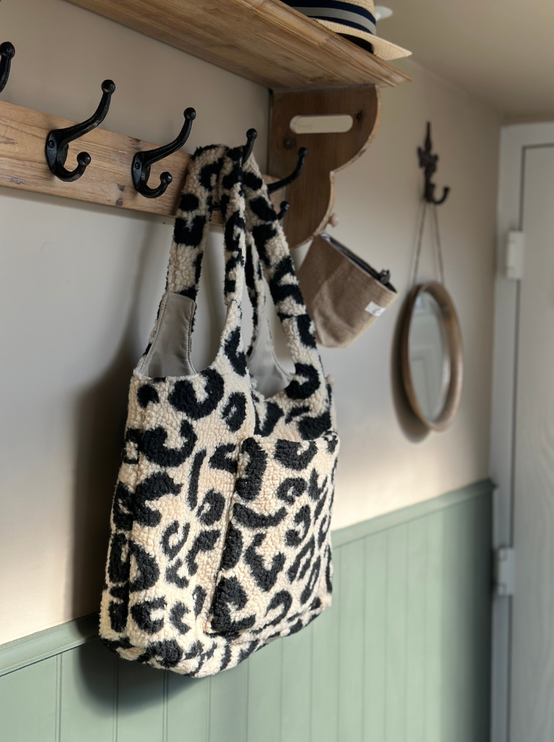 Mabel & Fox - Teddy Tote Bag - Leopard