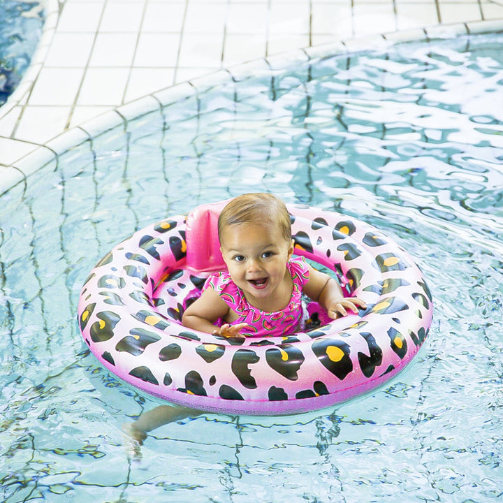 Swim Essentials - Baby Float - Rose Gold Leopard-0-1 years