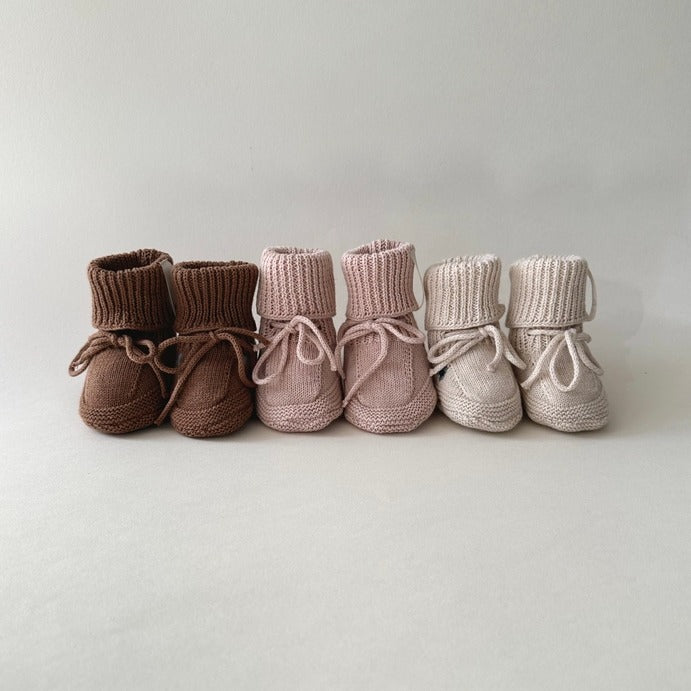 Saga Copenhagen- Baby Booties - Mellow Rose - Mabel & Fox