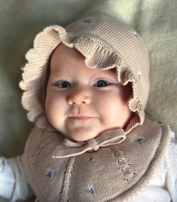 Saga Copenhagen- Baby Bonnet - Mellow Rose