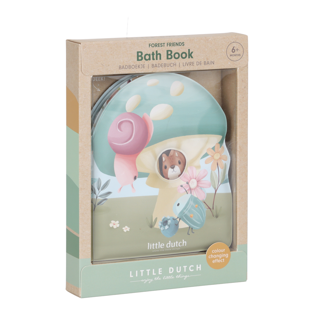 Little Dutch - Colour Change Bath Book - Forest Friends - Mabel & Fox