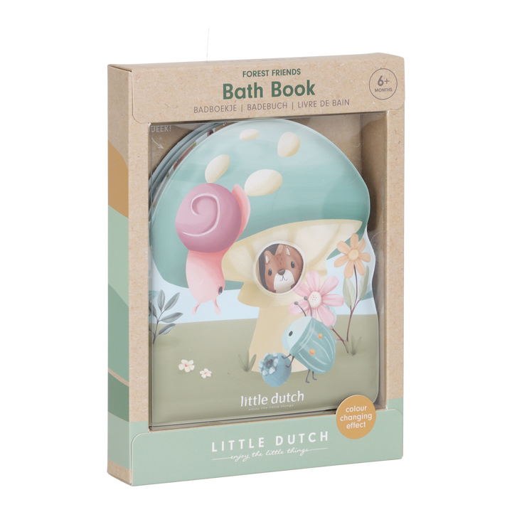 Little Dutch - Colour Change Bath Book - Forest Friends