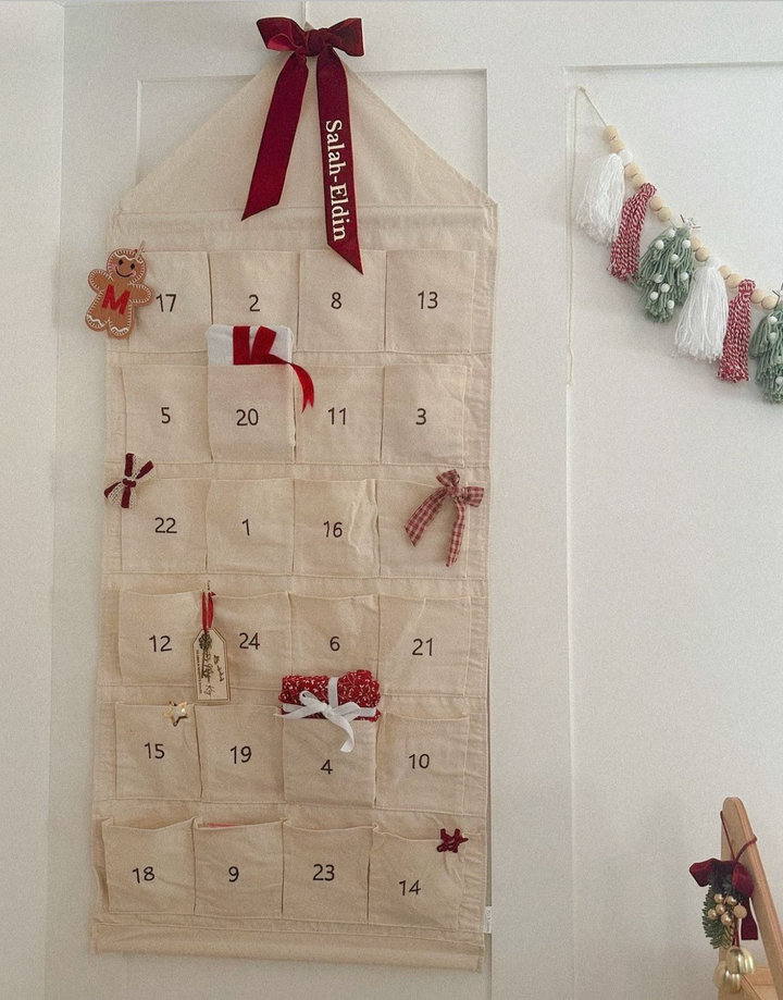 Mabel & Fox - Personalised Advent Calendar - Canvas Bow