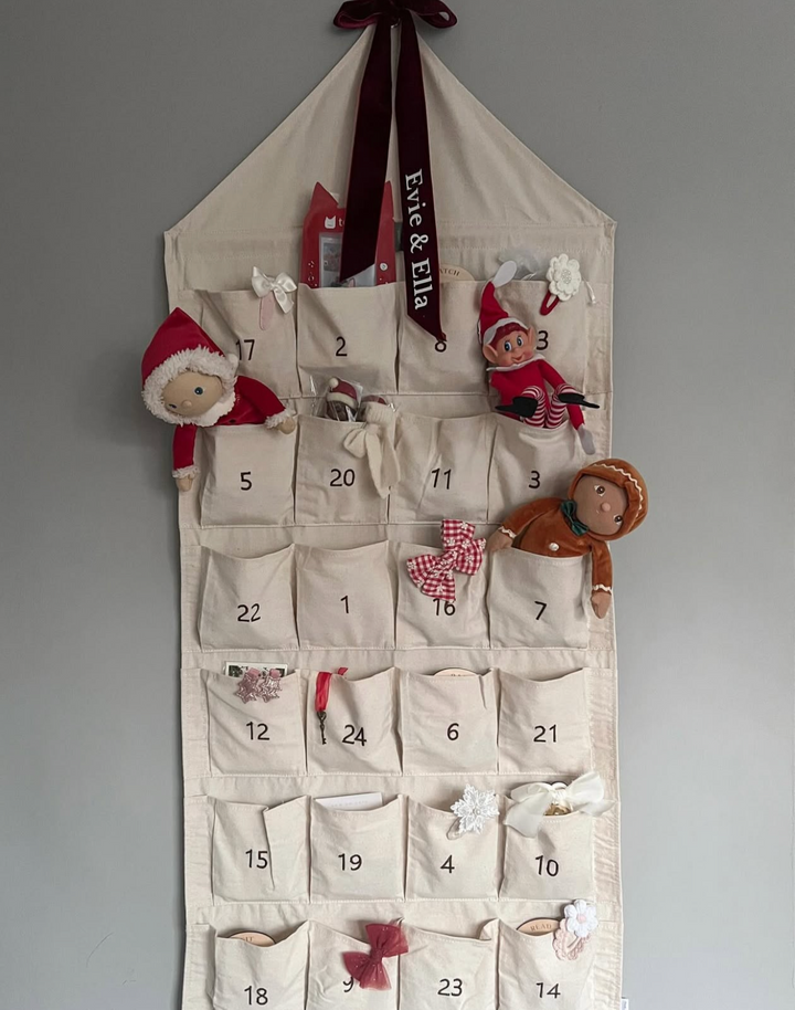 Mabel & Fox - Personalised Advent Calendar - Canvas Bow