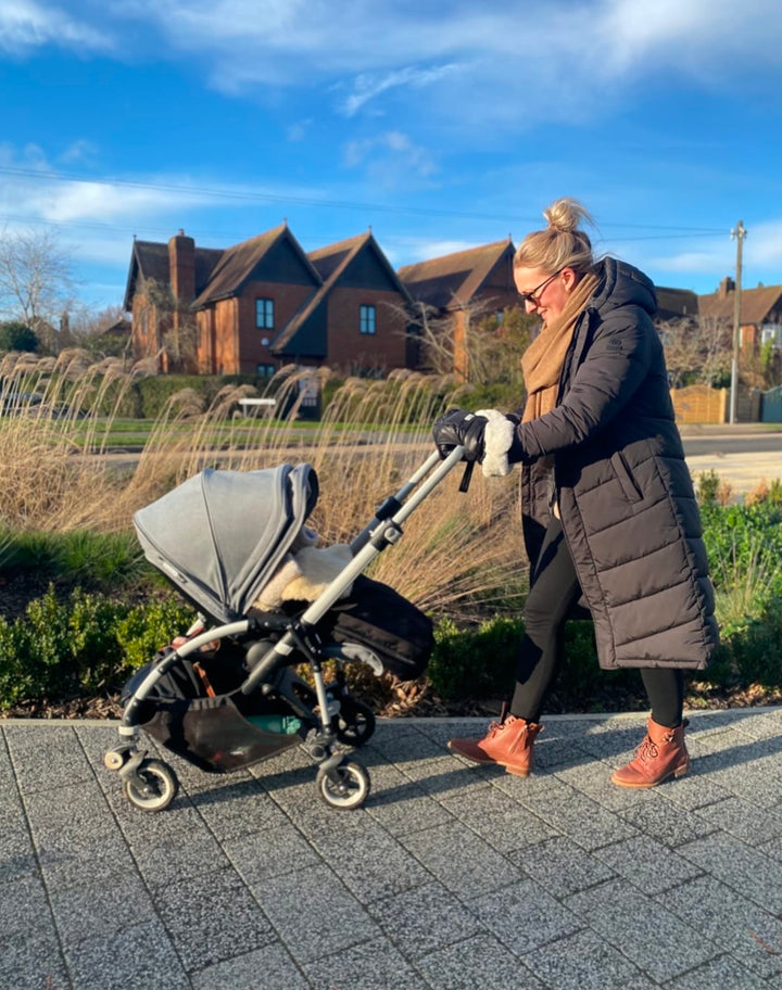 hUDOMA - Pram Gloves - Chelsea Black - Mabel & Fox