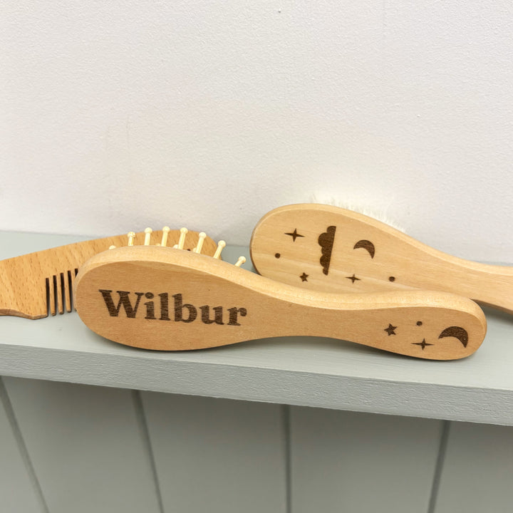 Sample Sale - Mabel & Fox - Starry Night Wooden Brush Set - Wilbur (3 Pack)