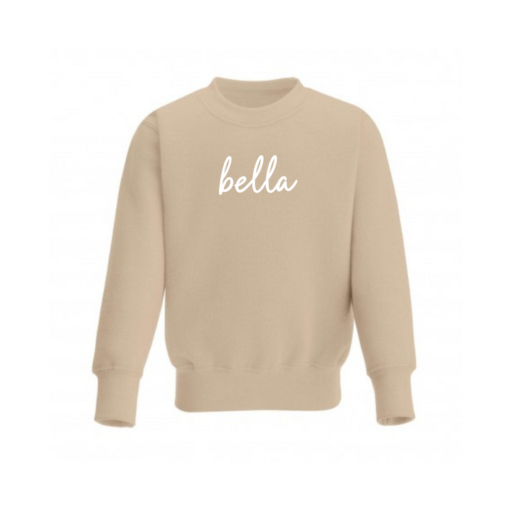 Mabel & Fox - Personalised Kids Sweatshirt - Vintage Taupe