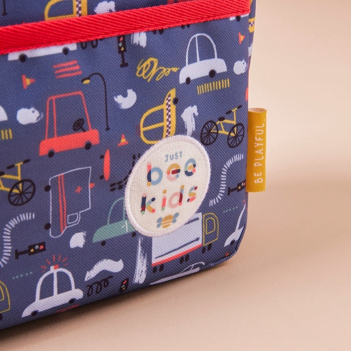 Just Bee Kids - Insulated Lunch Bag - Transport Print