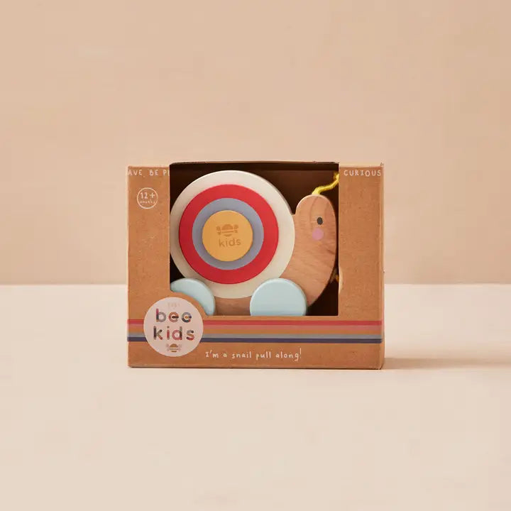 Just Bee Kids - Wooden Pull Along Snail